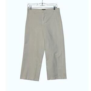 Crosby white wide legs cropped pants size 8